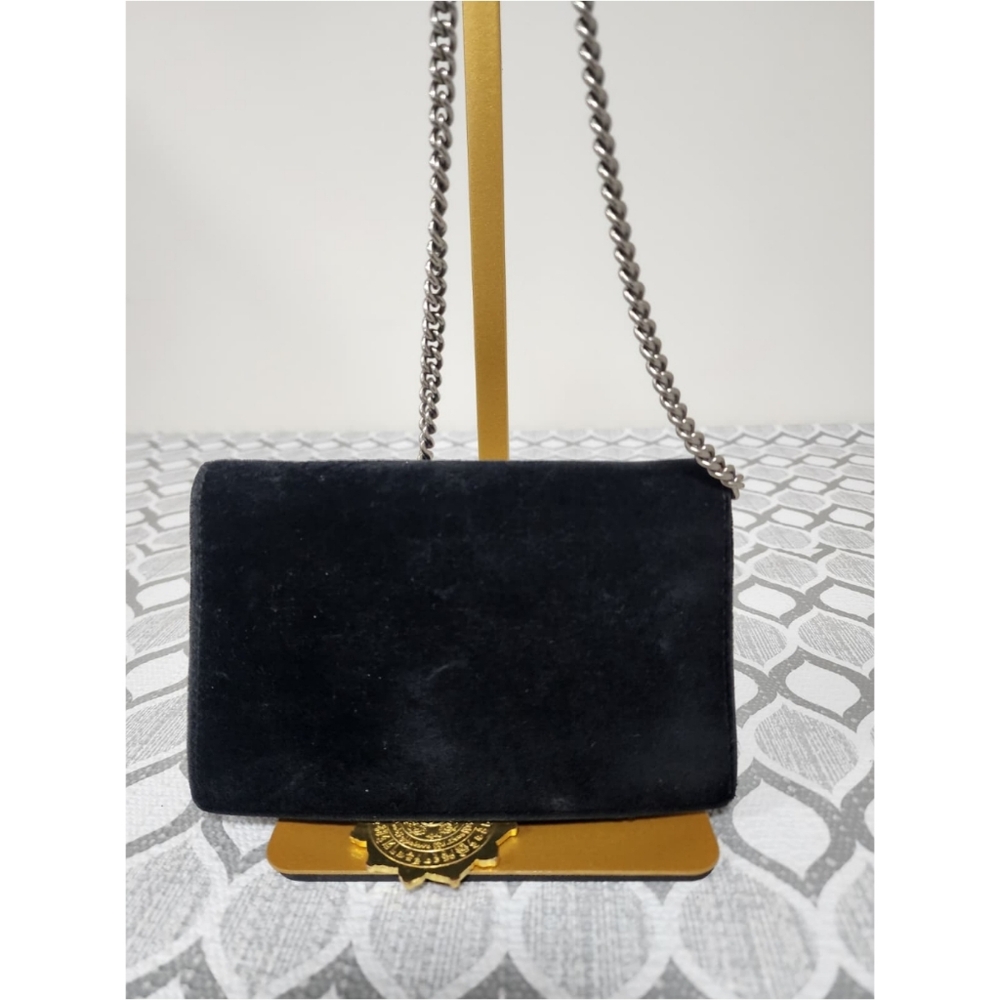 Gucci Velvet Super Mini Dionysus Crossbody Bag Black - Picture 7 of 12